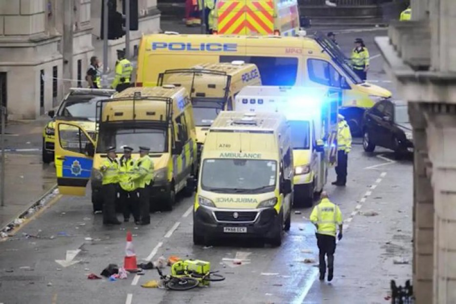 Chaos in Liverpool as Car Plows Into Victory Parade Crowd