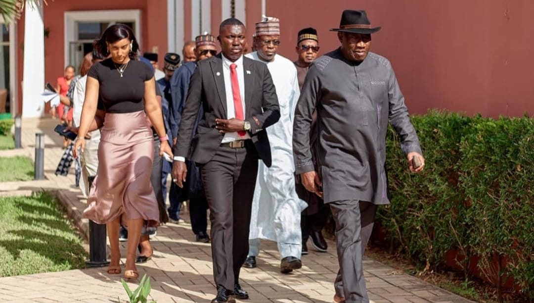 Goodluck Jonathan Arrives in Banjul for Inaugural Sahel Governance Forum