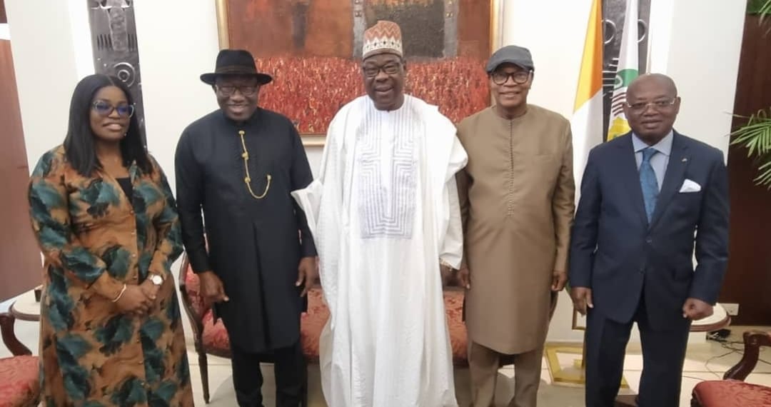 Jonathan Joins West African Elders Forum for Pre-Election Mediation in Côte d’Ivoire