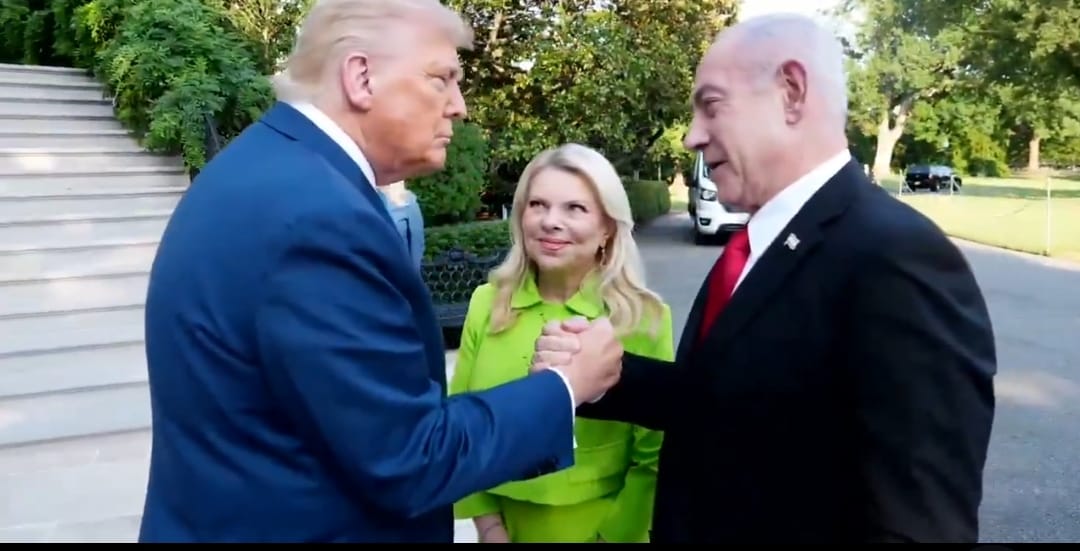 Netanyahu Welcomed at White House by President Trump