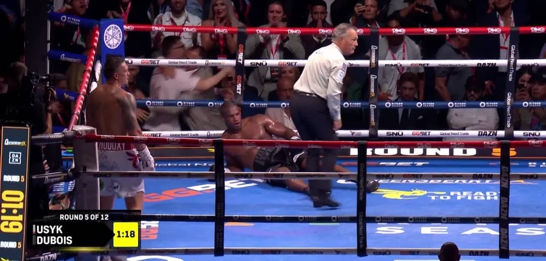 Usyk Defeats Dubois with Fifth-Round Knockout, Reaffirms Heavyweight Supremacy
